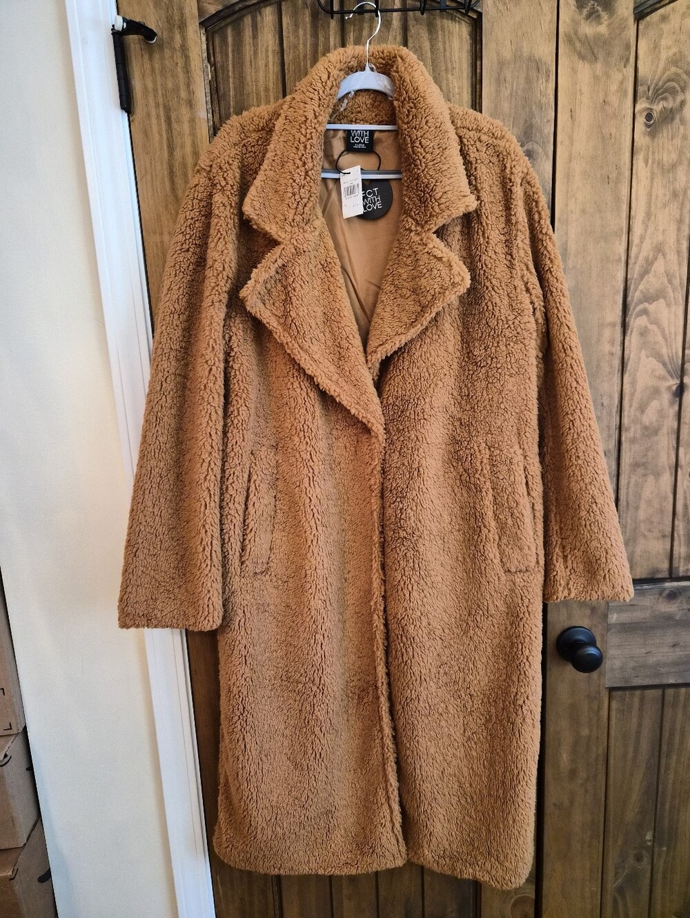 NEW CAMEL COLOR LINED COAT